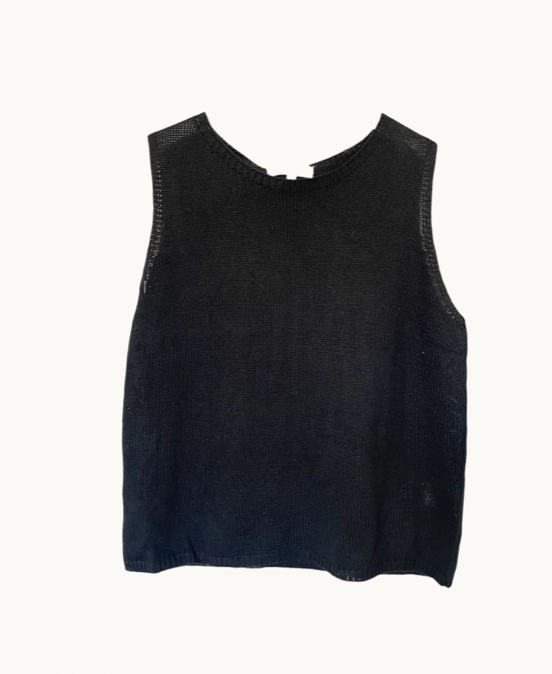 Manstore Nightclub Mesh Crop Top Shirt Black/Silver 2-11991-8072